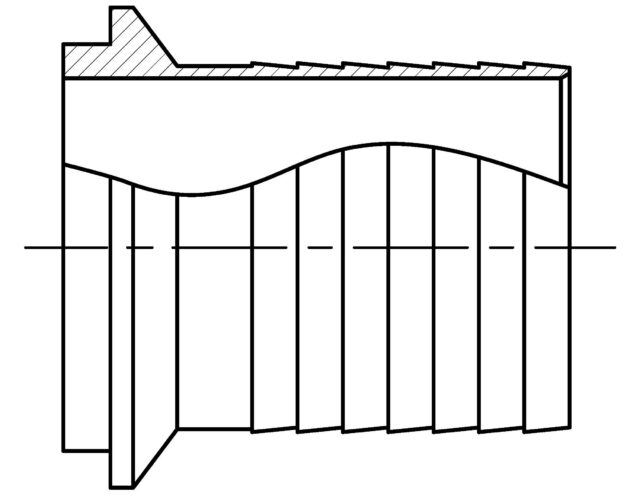 14HRI MALE I-LINE X RUBBER HOSE