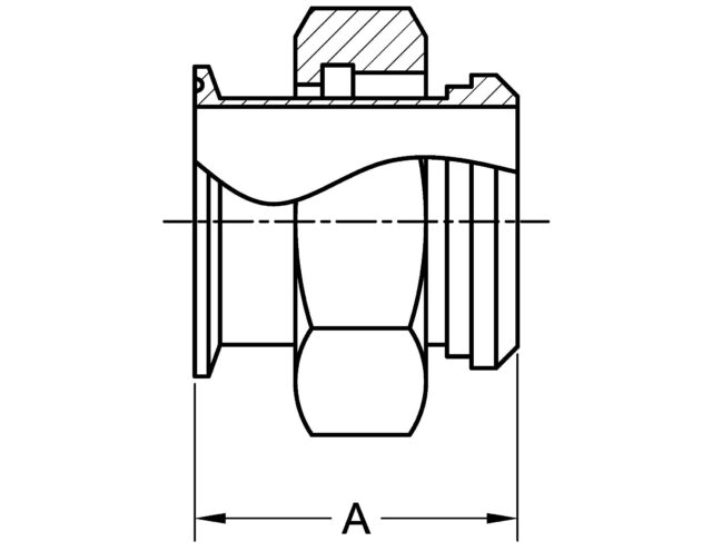 17MP-14 ADAPTER, CLAMP X PLAIN Bevel Seat