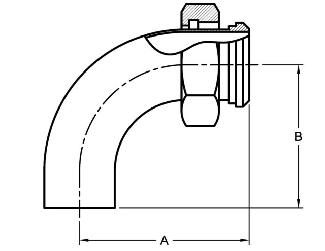 L2F 90 DEGREE ELBOW, WELD X PLAIN Bevel Seat