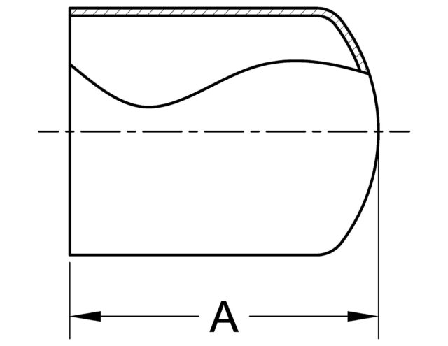 S16W LONG TANGENT WELD CAP