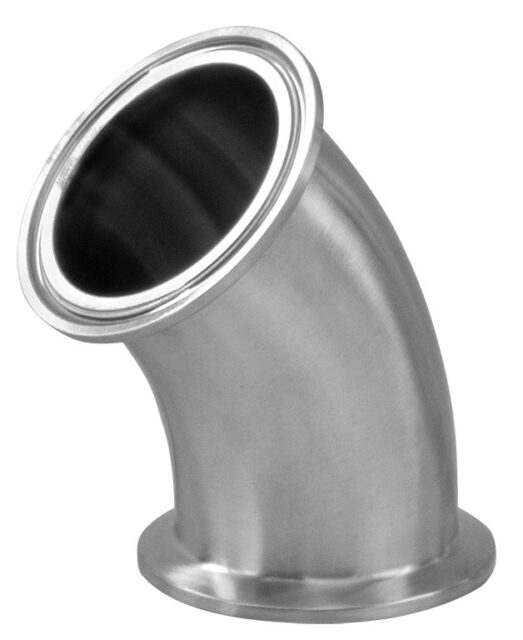 PV2KMP APC 45 DEGREE ELBOW, APV CLAMP ENDS