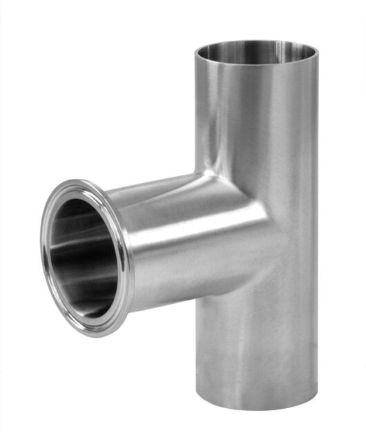 S7WWK TEE, TANGENT WELD ENDS X CLAMP OUTLET