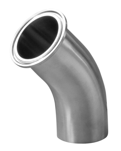 L2KM 45 DEGREE ELBOW, WELD X CLAMP