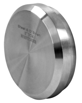 Bevel Seat Connection Type,T304 Stainless Steel Cap 4 in Tube Size,20400002732